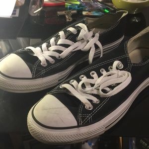Converse All Star OX Black Men 10/Women 12 M9166